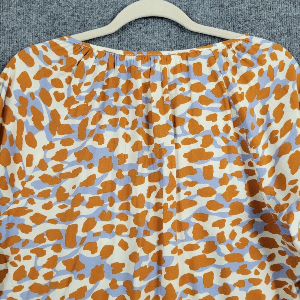 NWT SAVANNA JANE 17928 Animal Print Southwestern Embroidered Boho Top SIZE SMALL - Picture 6 of 8